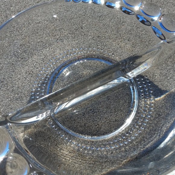 Duncan Miller Teardrop Clear Divided Nut / Trinket Dish 6" 1936-1955 - Picture 8 of 9